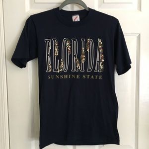 Vintage 1995 Jerzees Florida T-Shirt Single Stitch